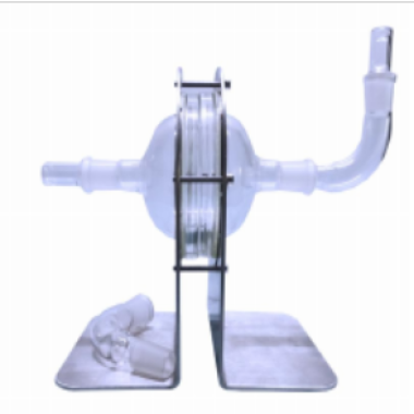 What is the principle of a microbial barrier tester?